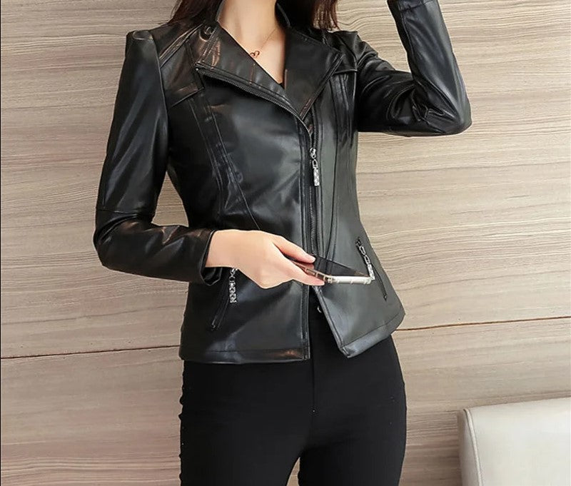 Jaqueta Feminina de Couro Legítimo - Luma