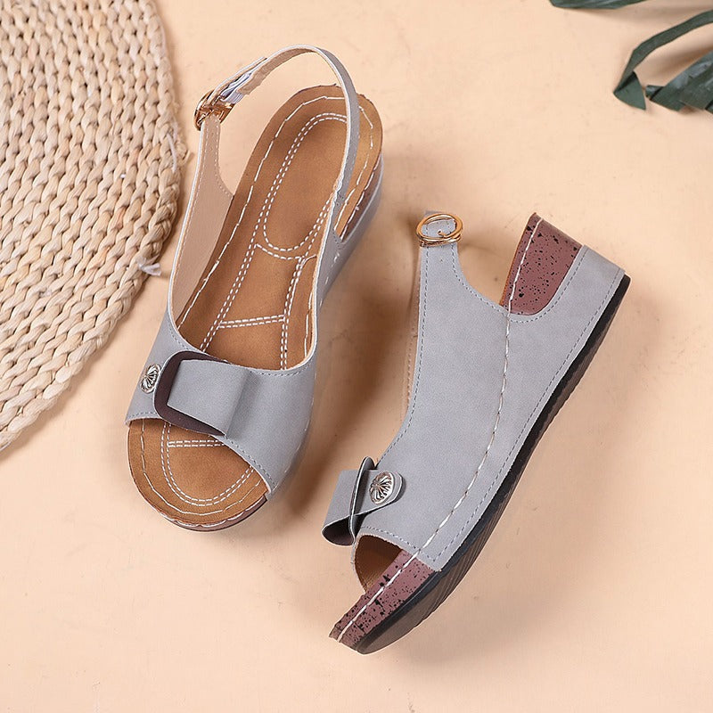 Sandália Feminina Com Salto Luxury