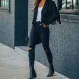 Jaqueta Feminina de Couro Legítimo - Pluma