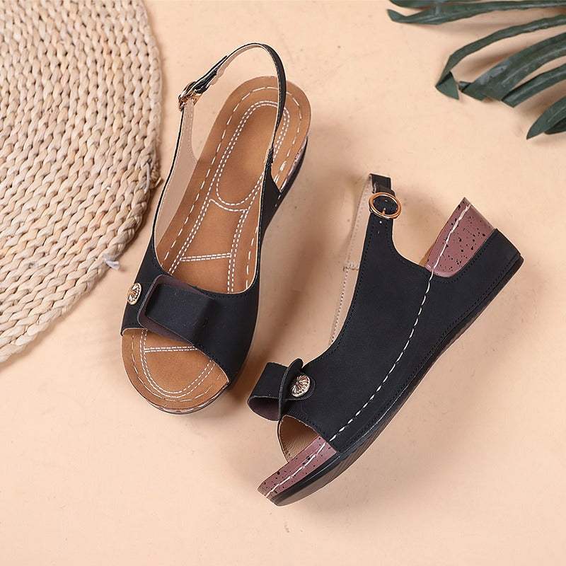 Sandália Feminina Com Salto Luxury