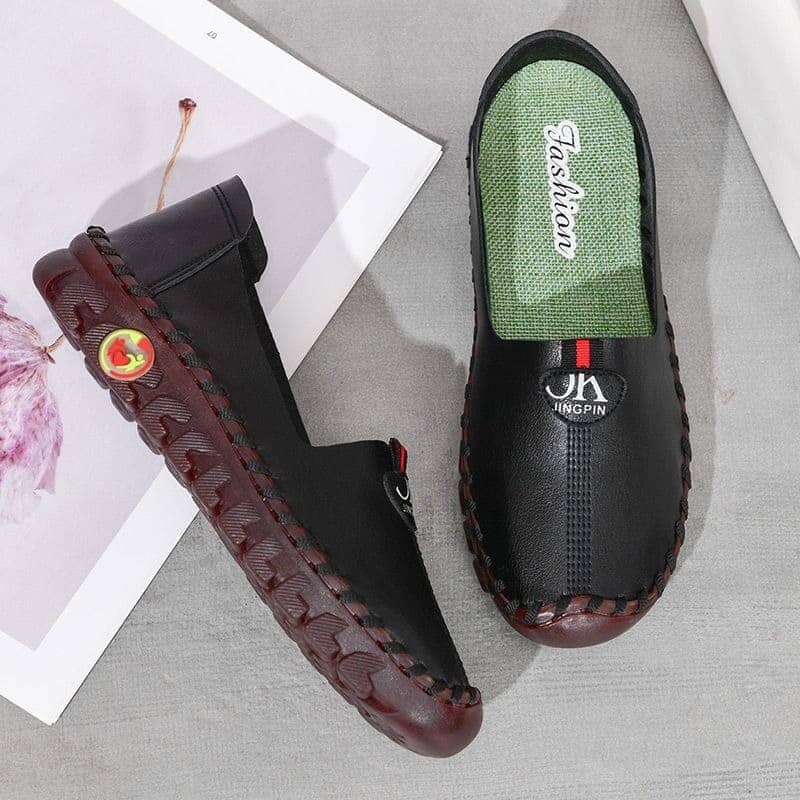 Sapatilha de Couro Macio Ortopédica