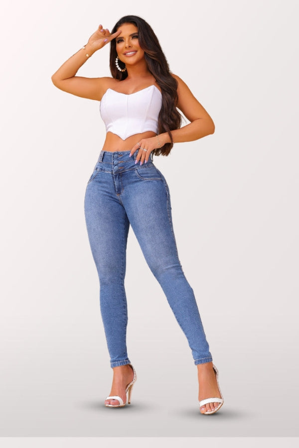 Calça Jeans Modeladora Fatal Mega Bumbum Apaixonante