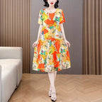 Vestido Midi Fresco Jessica + BRINDES E FRETE GRÁTIS