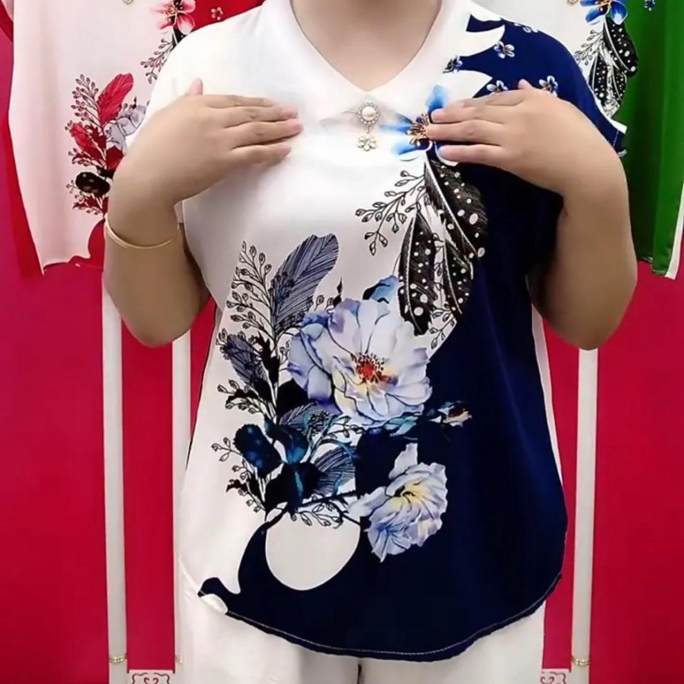 Blusa de Chiffon Elegance Feminina