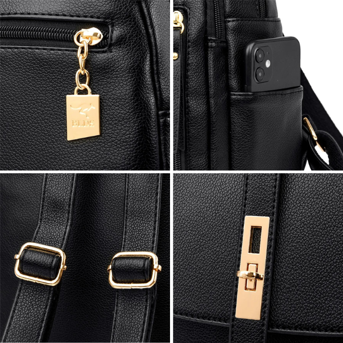 Mochila de Couro Deluxe