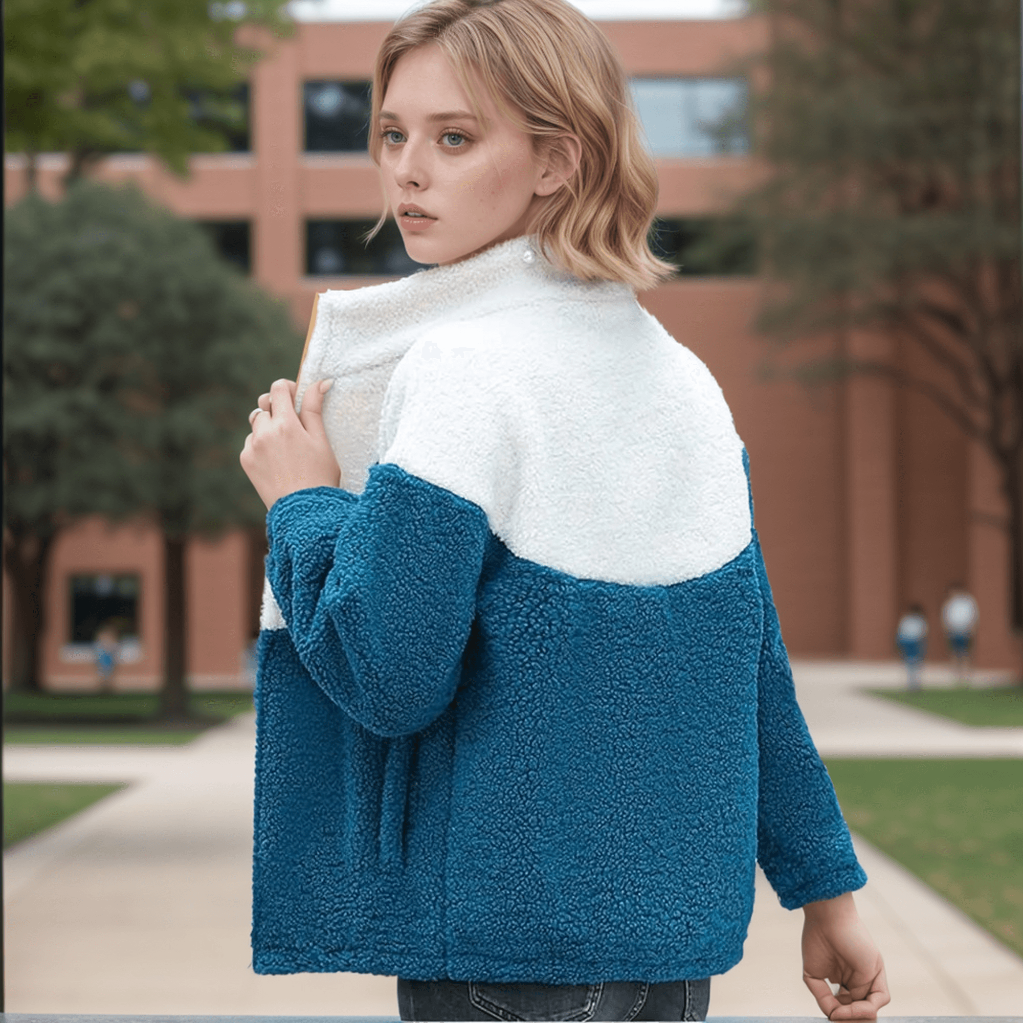 Jaqueta Feminina Peluciada Sarah / Confortável e Estilosa