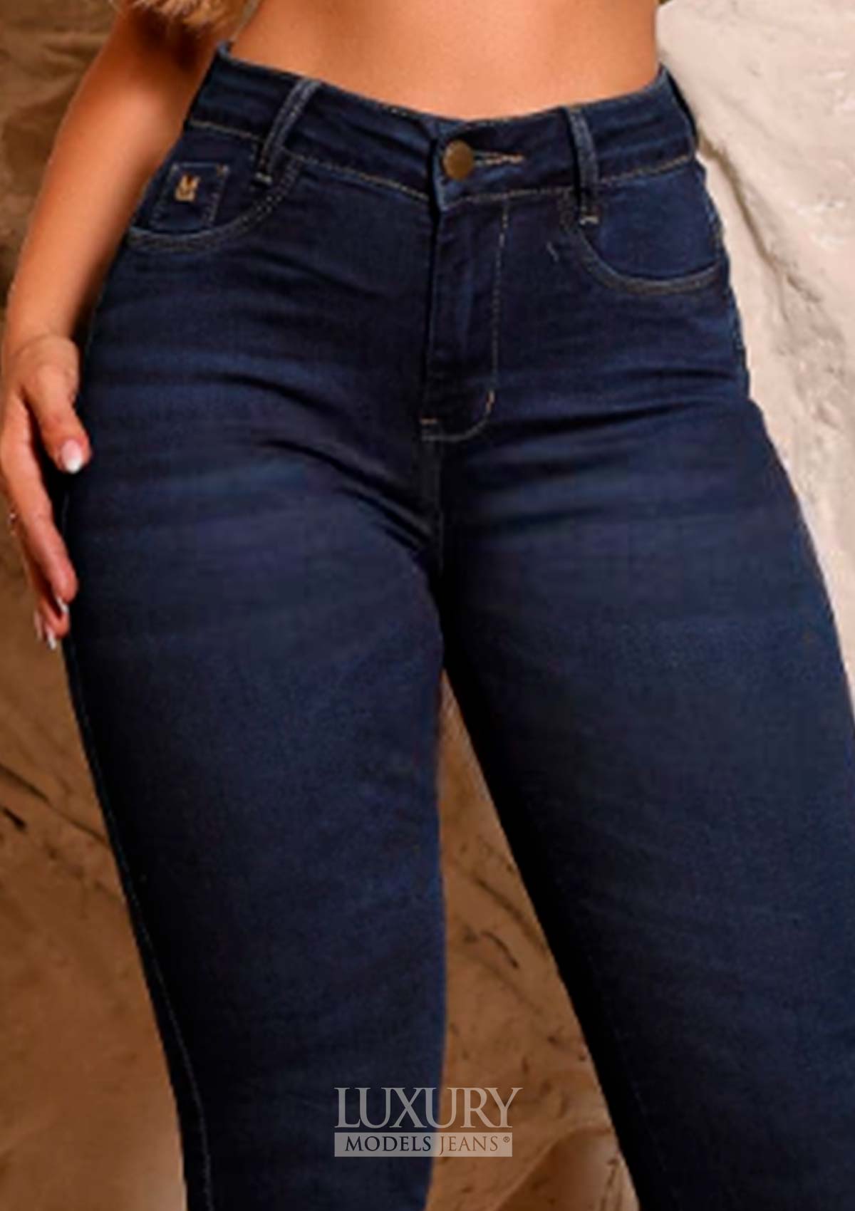 Calça Jeans Modeladora Lipo Empina Bumbum Cós Médio - C439