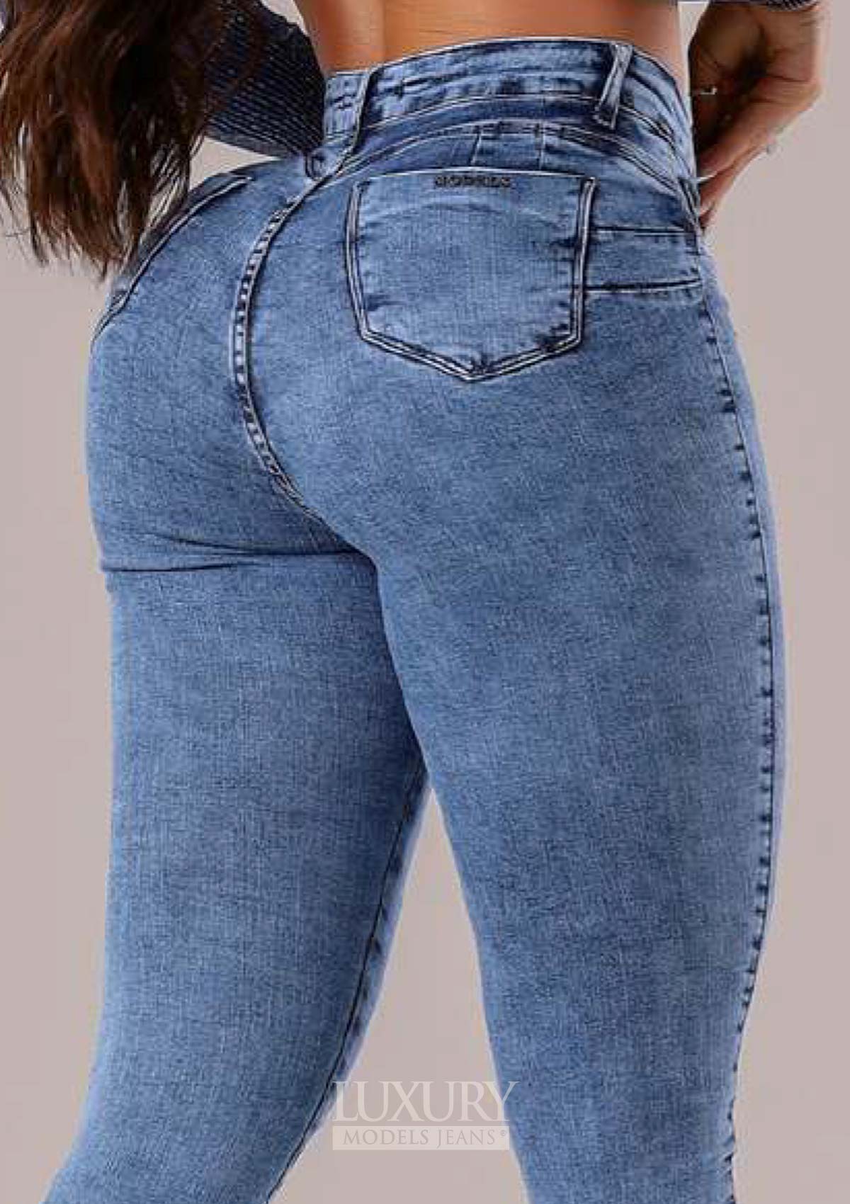 Calça Jeans Modeladora Lipo Empina Bumbum Cós Médio - C452