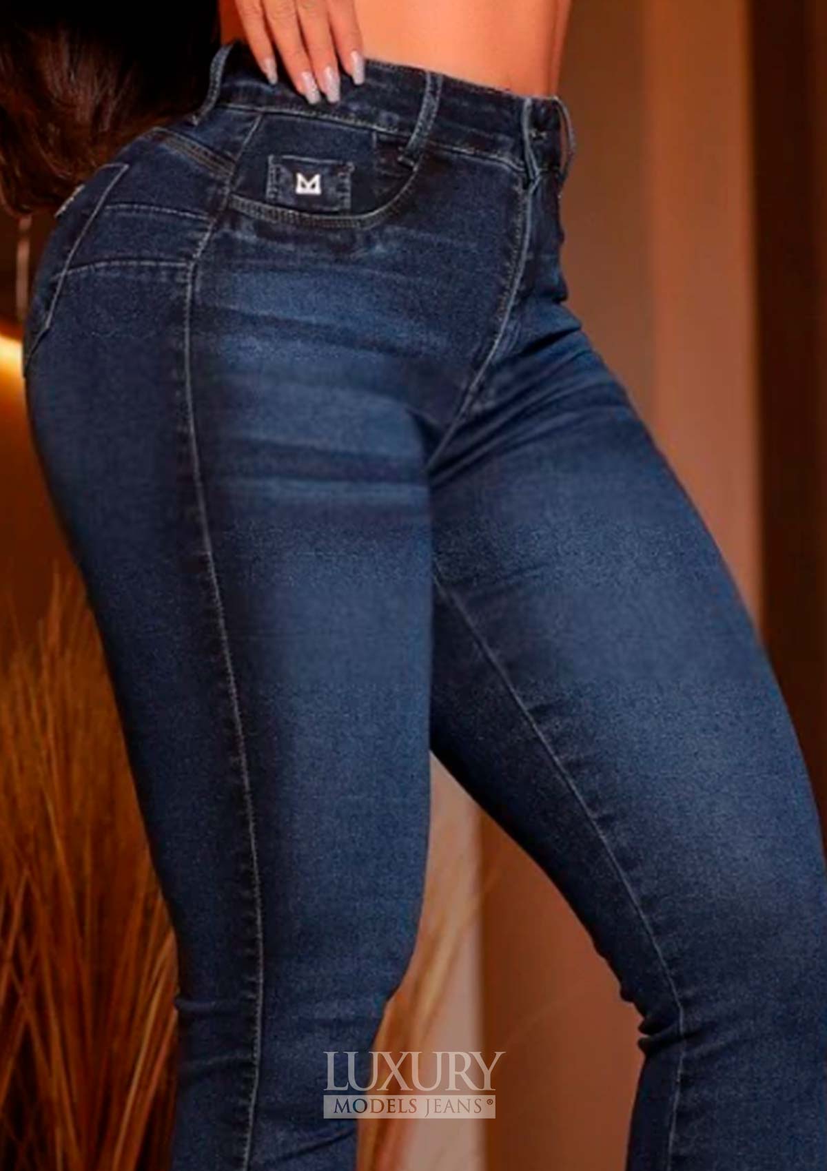 Calça Jeans Modeladora Lipo Empina Bumbum Cós Alto - C454