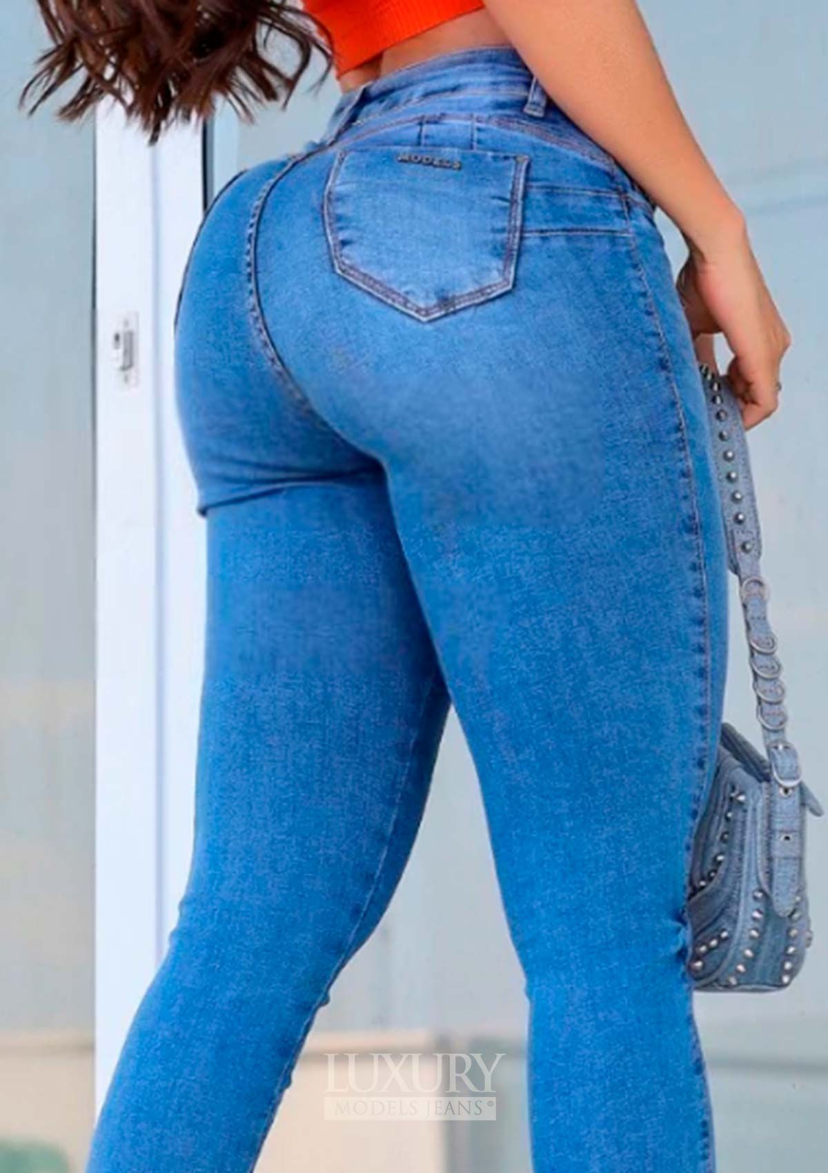Calça Jeans Modeladora Lipo Empina Bumbum Cós Médio - C465
