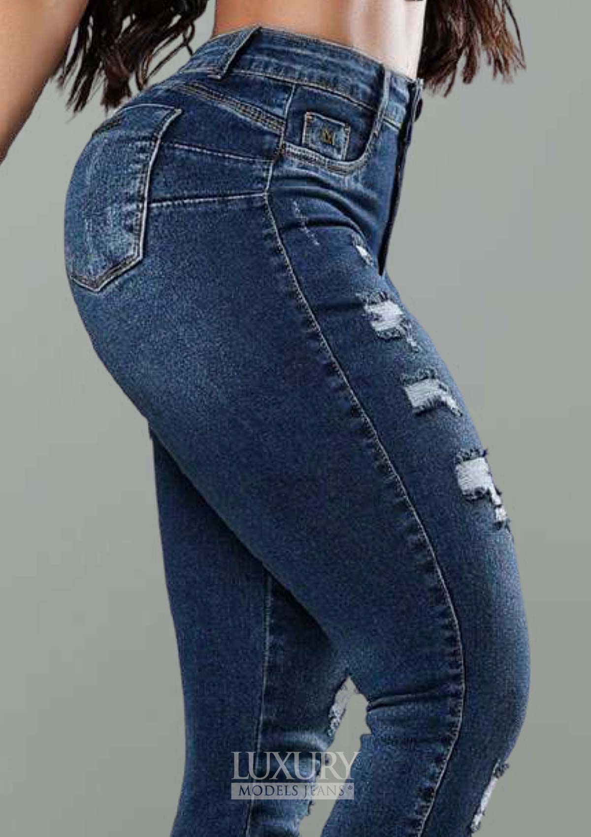 Calça Jeans Modeladora Lipo Empina Bumbum Cós Médio - C473