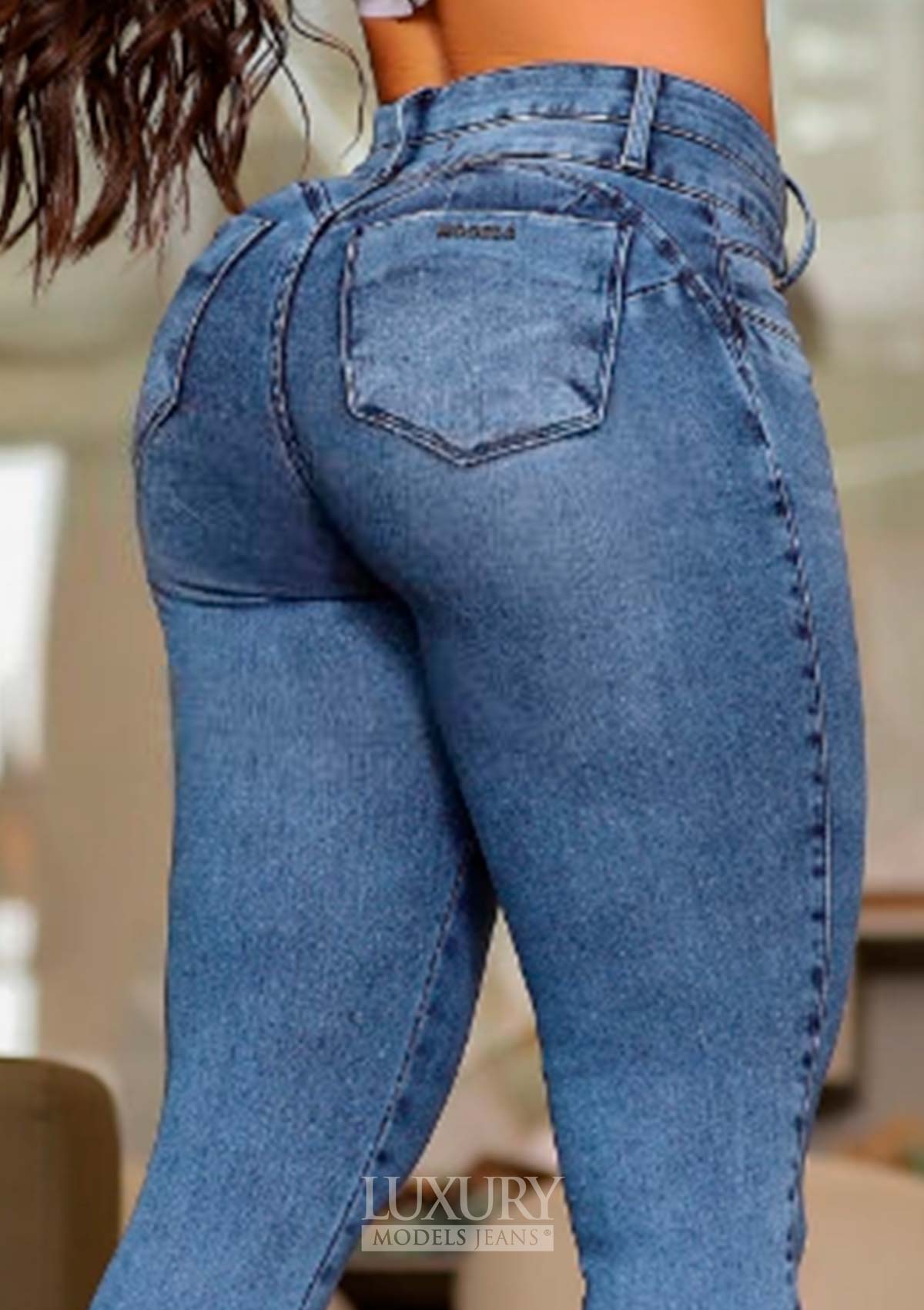 Calça Jeans Modeladora Super Lipo Empina Bumbum Cós Duplo - C551