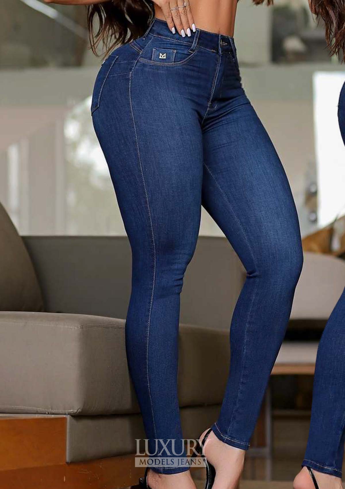 Calça Jeans Modeladora Lipo Empina Bumbum Cós Alto - C594