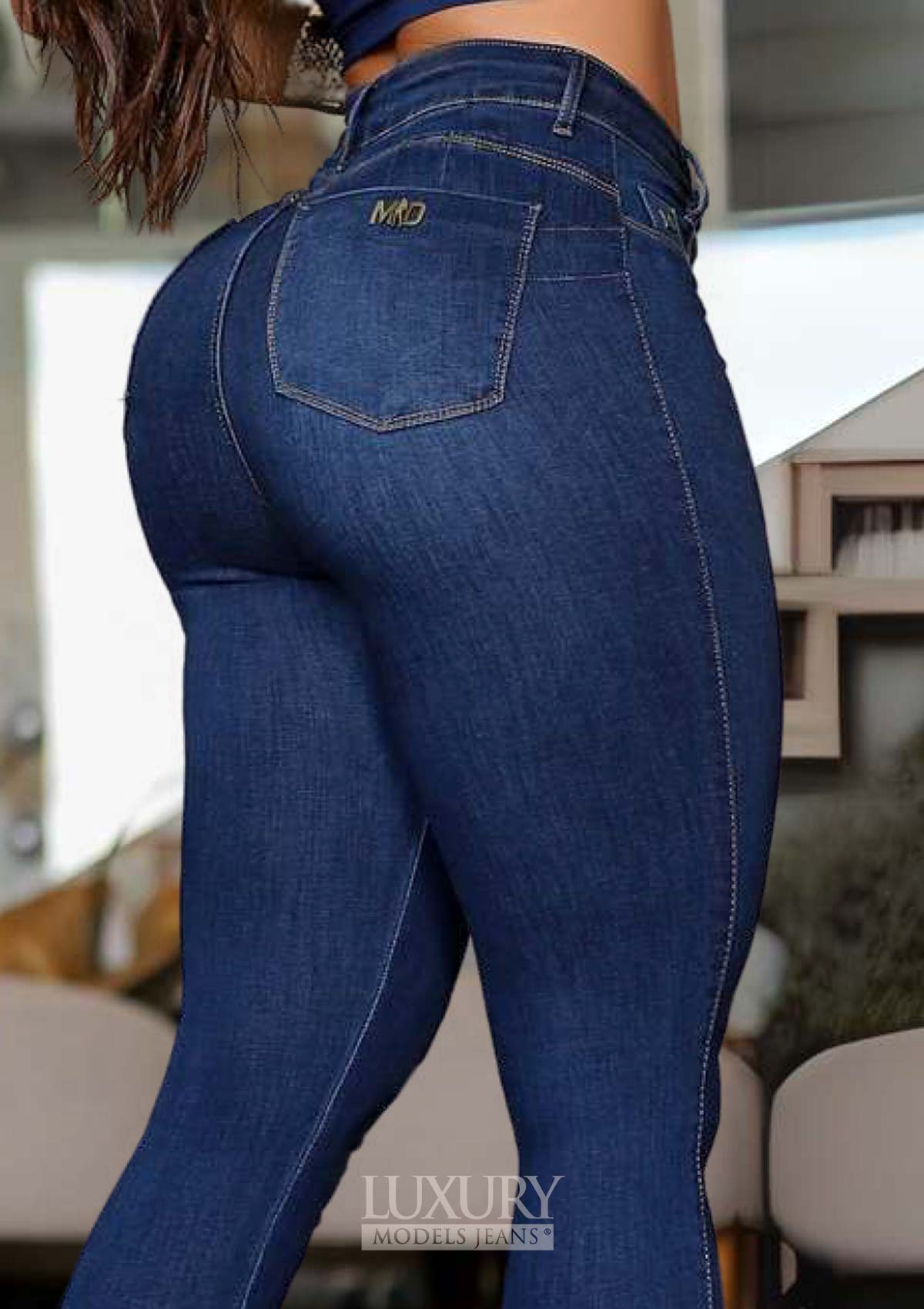 Calça Jeans Modeladora Lipo Empina Bumbum Cós Alto - C594